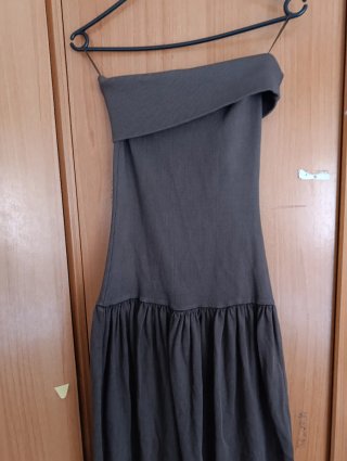 Vestido marrón de zara talla S