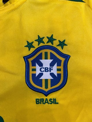 Camiseta Brasil 2002 #11 Ronaldinho Nike