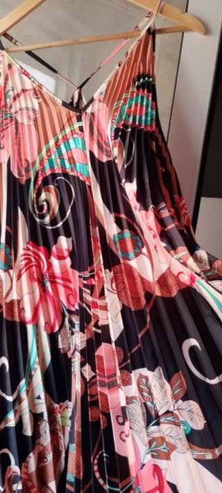 Vestido largo estampado verano
