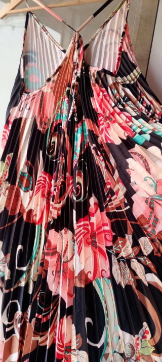 Vestido largo estampado verano