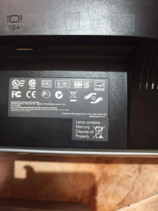 Monitor HP Nero e Argento