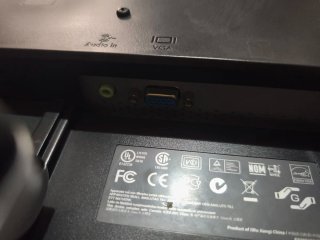 Monitor HP Nero e Argento