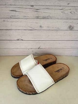 Ciabatte donna punta aperta estive bianco 41 nuove