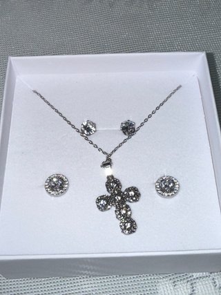 Set Orecchini e Croce KATERIN Argento