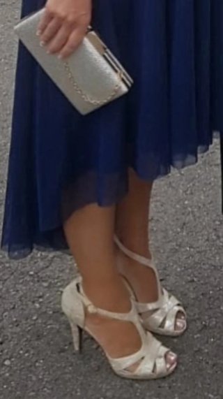 Sandalias de fiesta Jaclin doradas talla 39