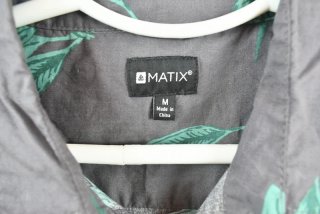 Camisa Matix Manga Corta Estampado Tropical