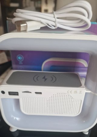 Lampada LED Wireless RGB Sveglia Carica cellulare