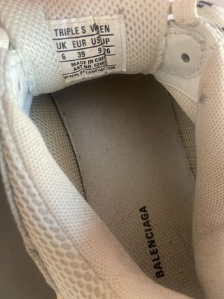 Zapatillas Balenciaga Triple S Talla 39 Beige
