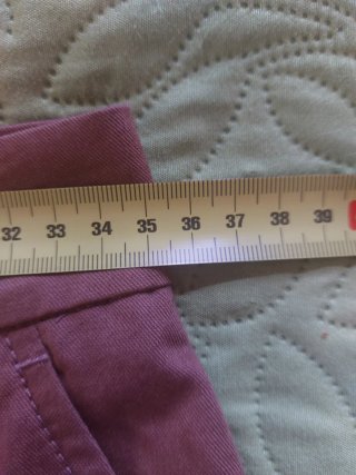 Pantaloni misto lino marrone