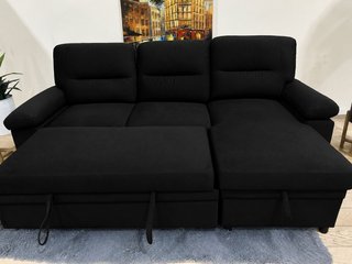Sofá Cama Chaise Longue Gris 238cm
