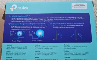 Antena Wi-Fi USB TP-Link AC600 Antena 5dBi.