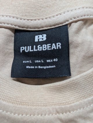 Camiseta Pull and Bear básica/lisa talla L