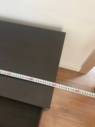 Mueble TV Ikea Negro/Marrón