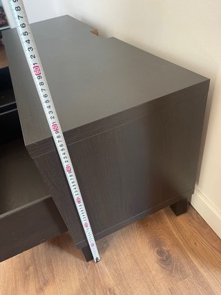 Mueble TV Ikea Negro/Marrón