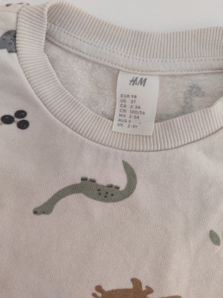 Lote 2 sudaderas dinosaurios T. 2-3 años HyM