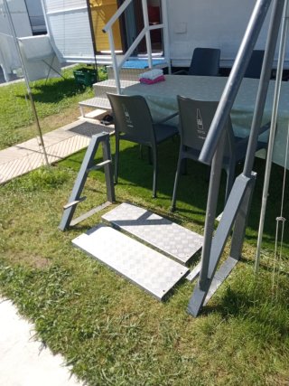 Escalera para caravana/mobilhome