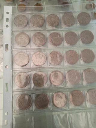 Colección de Monedas Antiguas 5 hojas