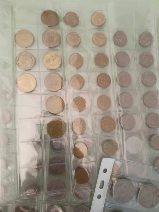 Colección de Monedas Antiguas 5 hojas