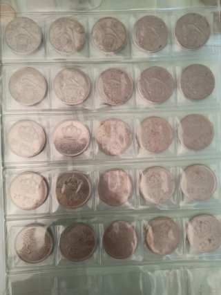 Colección de Monedas Antiguas 5 hojas