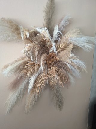 Decoración colgante seca