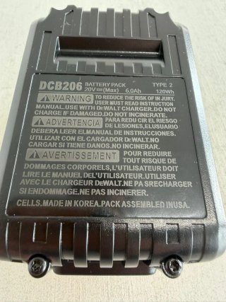 Batería DeWalt 20V 6.0AH Li-Ion