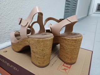 Sandalias Isabella Beige/Rosa Talla 37