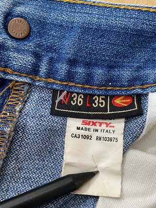 Jeans vintage Energie blu taglia 50