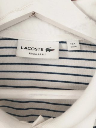 Polo Lacoste Rayas Talla M