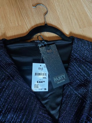 Vestido Fiesta MS Mode Negro Talla XXL