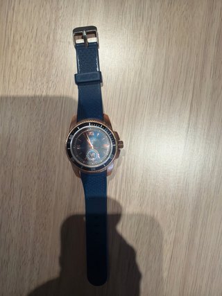 Reloj Calgary Azul y Dorado