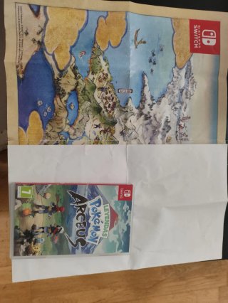 Leggende Pokémon Arceus Nintendo Switch con mappa