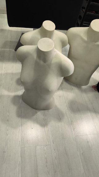 Lote 5 maniquíes tronco beige