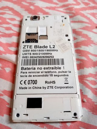 Zte Blade L2 Blanco para piezas