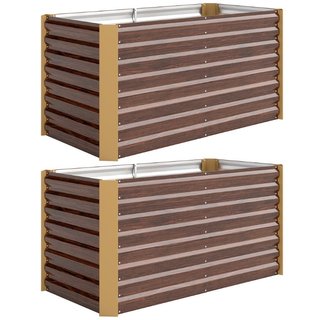 Juego de 2 camas elevadas, caja de cultivo, extra