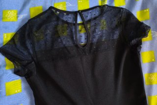Vestido negro encaje sin estrenar