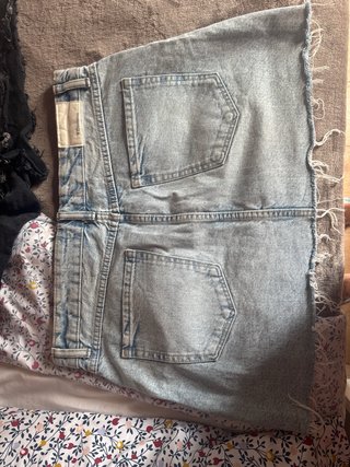 Falda vaquera azul Stradivarius