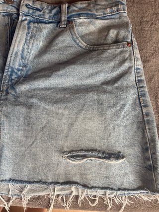 Falda vaquera azul Stradivarius