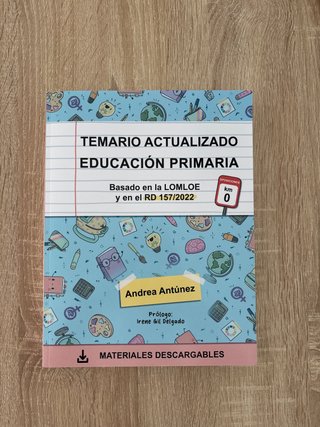 LIBRO TEMARIO ACTUALIZADO EDUCACIÓN PRIMARIA
