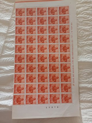 100 Sellos España III Centenario San Vicente