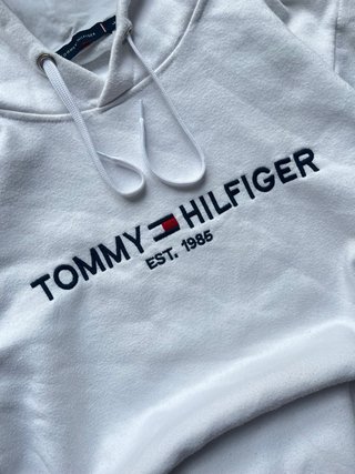 Sudadera Tommy Hilfiger Blanca Unisex