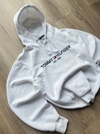 Sudadera Tommy Hilfiger Blanca Unisex
