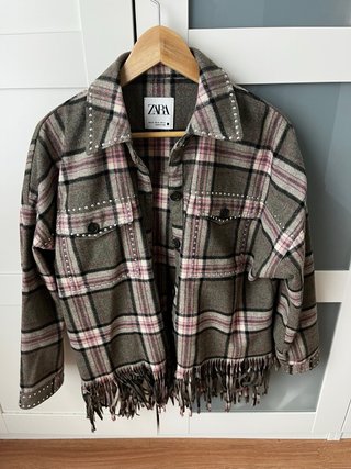 Sobrecamisa Zara cuadros XS