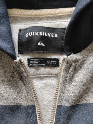 Sudadera Quiksilver Gris y Azul