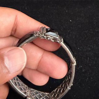 Pulsera Plata S925 Art Déco Onix