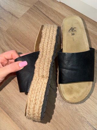 Alpargatas AC Beige/Negro Talla 39