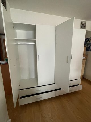 Armario 4 puertas blanco con envío y montaje grati