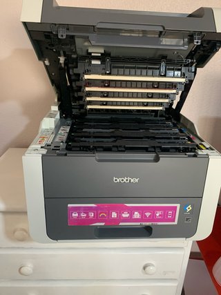 Stampante laser Brother DCP-B01SCW a colori rosso, ama