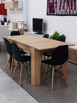 Mesa extensible + 6 sillas - Envio Gratis
