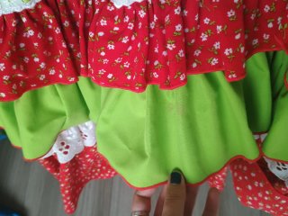 Vestido Flamenca Niña Rojo y Verde
