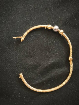 Pulsera rígida oro 18k